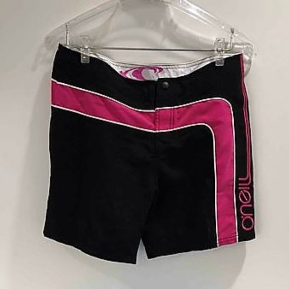 JUST ONE LEFT--NWT O'Neill Board Shorts Black Stripe: Jrs Size 5 - Picture 3 of 11